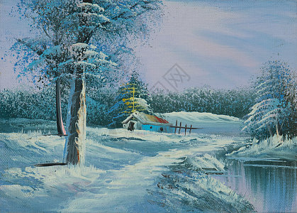 雪景油画图片_雪景油画素材_雪景油画高清图片_摄图网图片下载_第4页