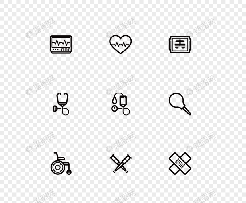医护icon元素素材下载-正版素材401050670-摄图网