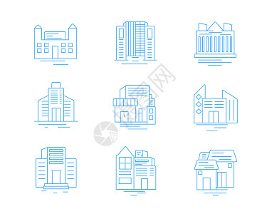 紫色ICON图标建筑物高楼SVG图标元素套图插画图片下载-正版图片402397824-摄图网