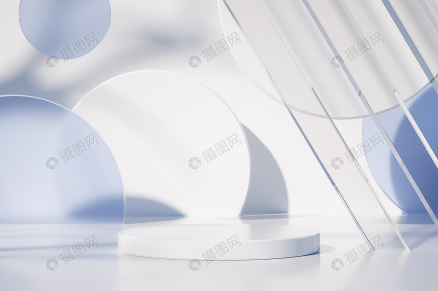 白色极简展台图片素材-正版素材402592386-摄图网