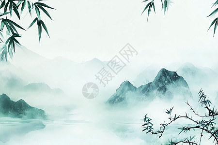 中国风水墨山水画插画图片下载-正版图片400292038-摄图网