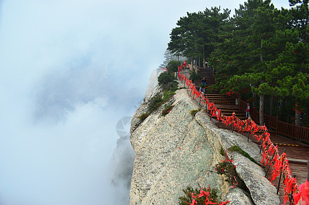 陕西5A景区西岳华山论剑高清图片下载-正版图片502469685-摄图网