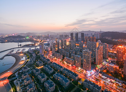 大连星海广场夜景高清图片下载-正版图片500621301-摄图网