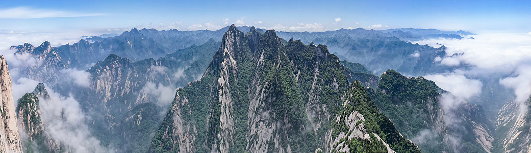 陕西5A景区西岳华山论剑高清图片下载-正版图片502469685-摄图网