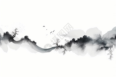 大气中国水墨背景图片素材-正版创意图片402192846-摄图网