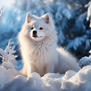 雪地上美丽的白狐高清图片下载-正版图片600306755-摄图网