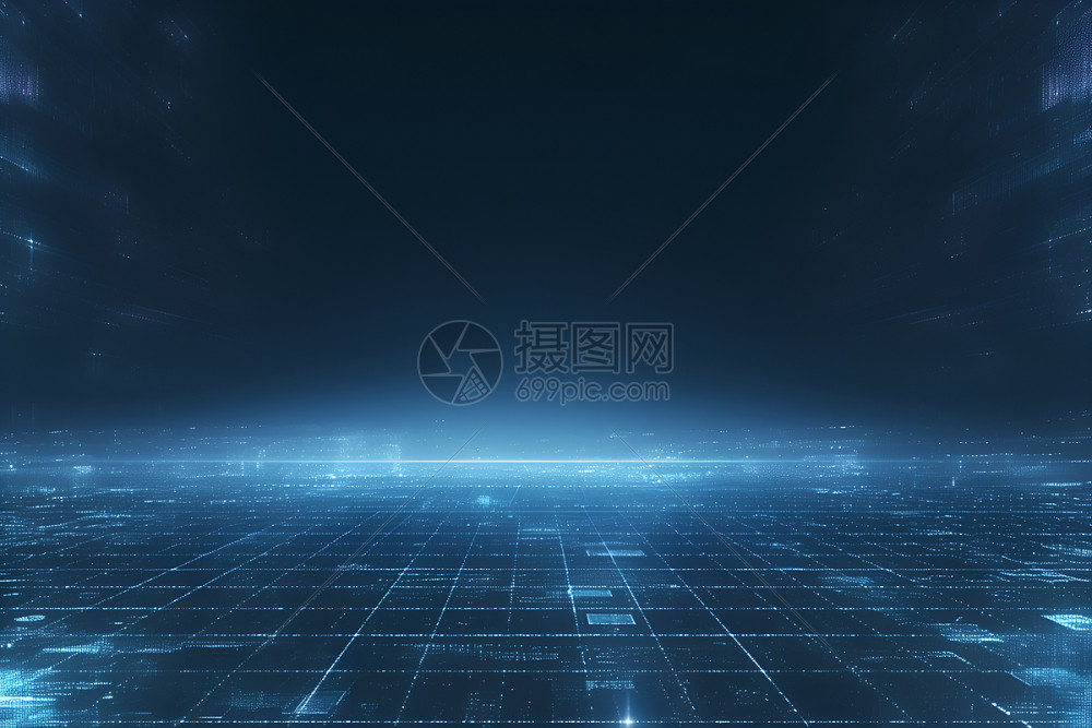 蓝色抽象背景插画图片下载-正版图片601525023-摄图网