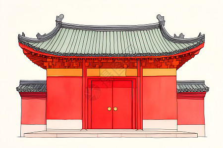 河南地标建筑插画插画图片下载-正版图片400219000-摄图网