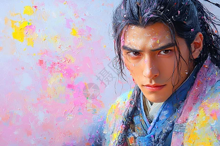 人物油画背景图片-人物油画背景素材-人物油画底图-摄图网