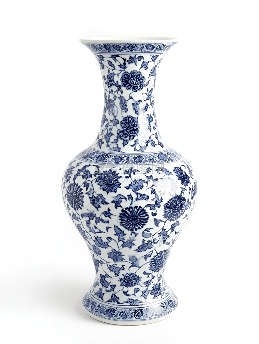 传统青花瓷花瓶展示中国古典艺术高清图片下载-正版图片602647318-摄图网