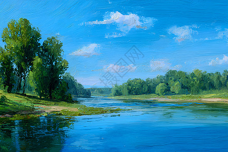 油画风景画图片_油画风景画素材图片大全