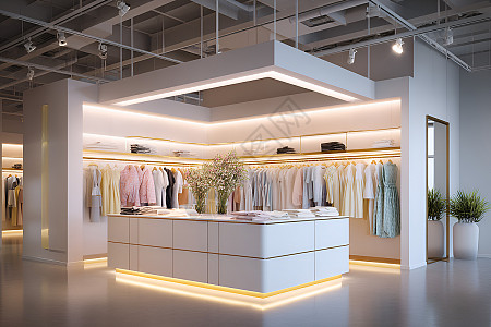 简约时尚的服装店高清图片下载-正版图片600137845-摄图网