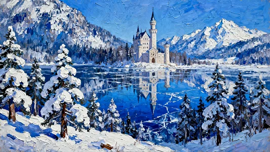 雪景油画图片_雪景油画素材_雪景油画高清图片_摄图网图片下载_第4页