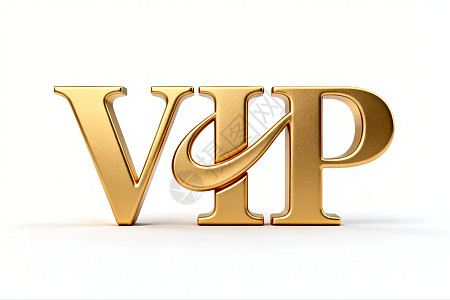 金色立体VIP文字标识图片素材-正版创意图片604539020-摄图网