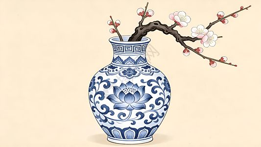 水墨画花瓶图片_水墨画花瓶素材_水墨画花瓶高清图片_摄图网图片下载