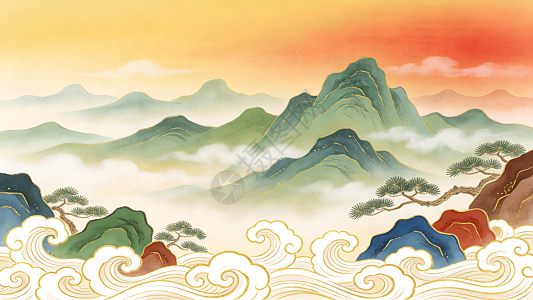 中国山水画 中国山水画图片_中国山水画素材_中国山水画高清图片_摄图网图片下载