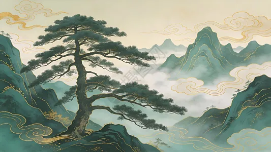 山水松树图片_山水松树素材_山水松树高清图片_摄图网图片下载_第8页
