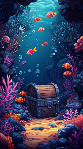深海宝箱图片_深海宝箱素材_深海宝箱高清图片_摄图网图片下载