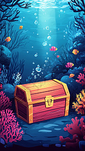 深海宝箱图片_深海宝箱素材_深海宝箱高清图片_摄图网图片下载