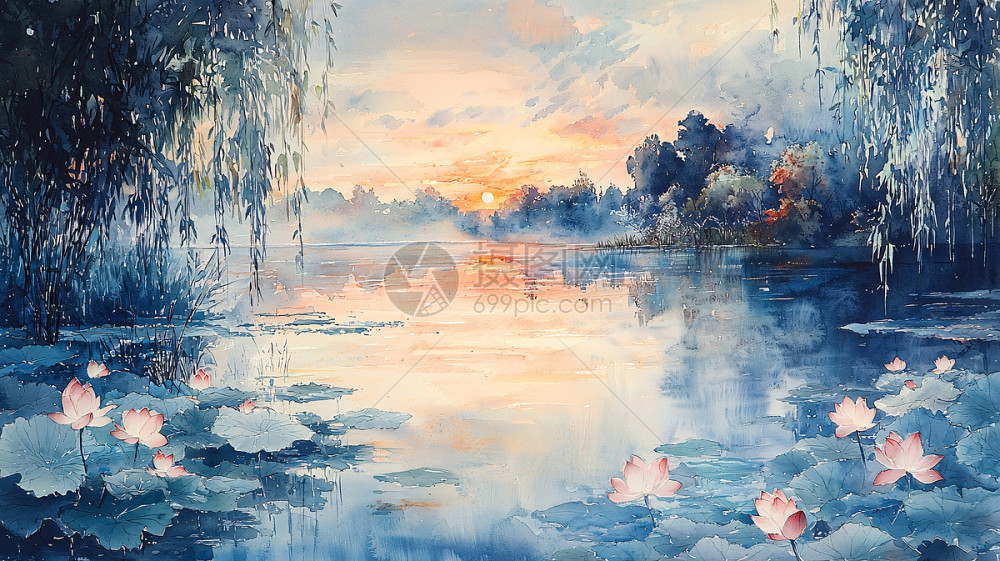 油画风景画插画图片下载-正版图片700426523-摄图网