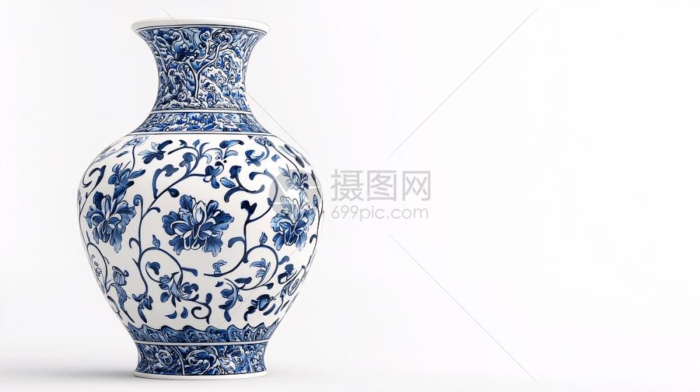青花瓷花瓶高清图片下载-正版图片700498419-摄图网