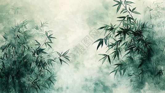 水墨竹子插画图片下载-正版图片700502608-摄图网