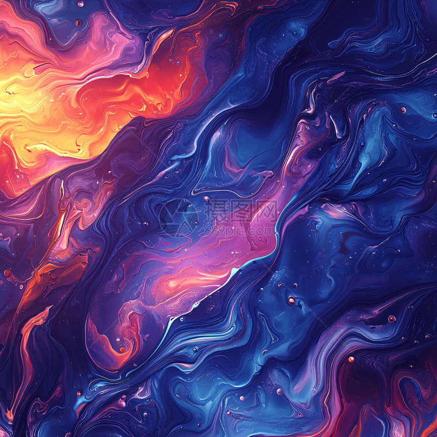 抽象星空流动背景插画图片下载-正版图片700523166-摄图网