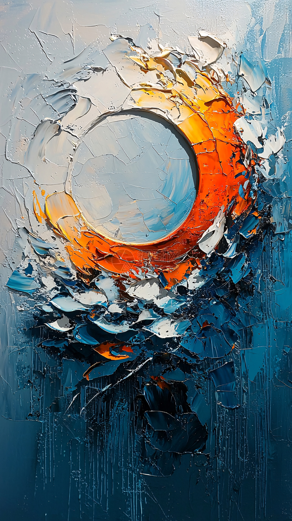 抽象油画插画图片下载-正版图片700524060-摄图网