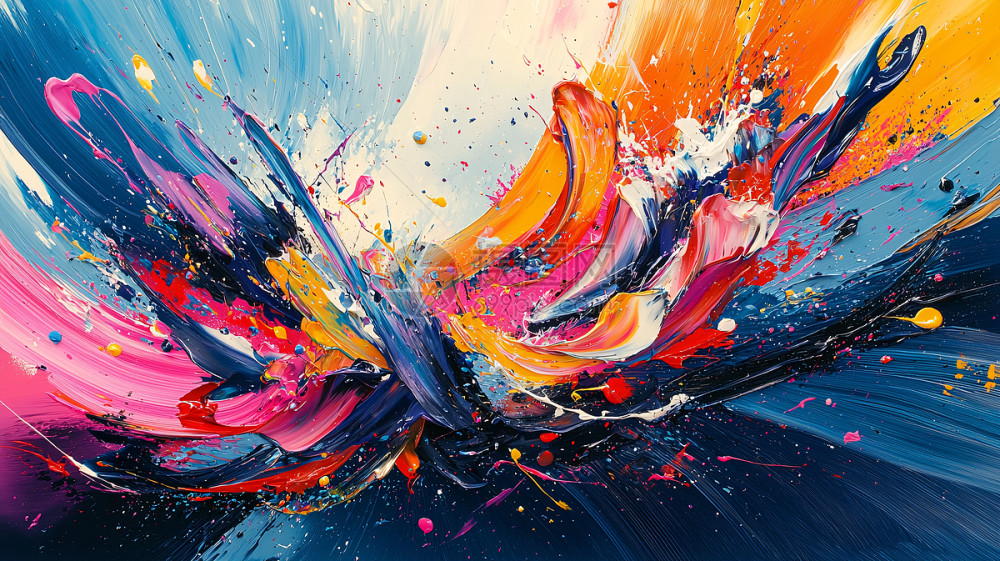 抽象油画插画图片下载-正版图片700668730-摄图网