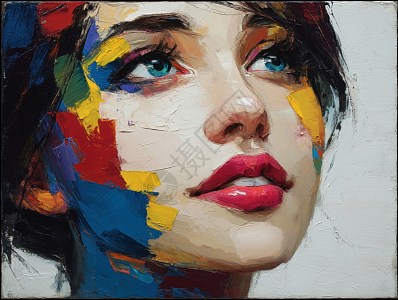 油彩画 人物 抽象的 抽象人物油画图片_抽象人物油画素材_抽象人物油画高清图片_摄图网图片下载